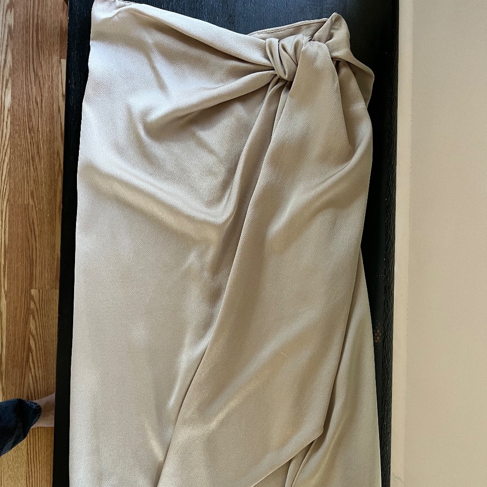 Zara - Tan Sarong Style Skirt